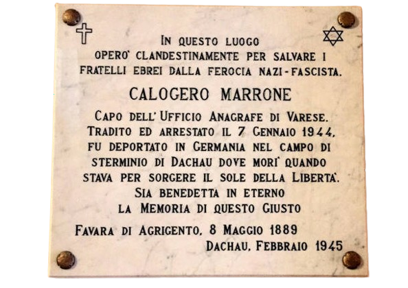 Targa Memoriale Calogero Marrone